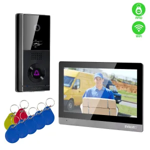 EVOLVEO DoorPhone AHD10, Súprava domáceho videotelefónu WiFi s ovládaním dverí a RFID, 10“ monitor, 32 GB
