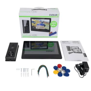 EVOLVEO DoorPhone AHD10, Súprava domáceho videotelefónu WiFi s ovládaním dverí a RFID, čierny 10“ monitor, 32 GB