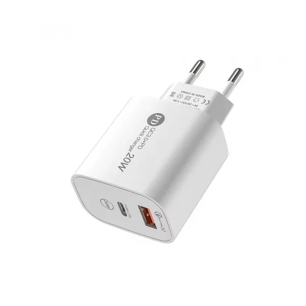 A6MaxL 20W Sieťová nabíjačka s káblom USB-C biela