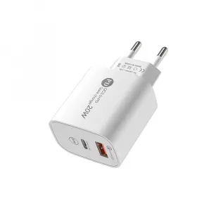 A6MaxL 20W Sieťová nabíjačka s káblom USB-C biela