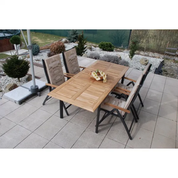 Doppler CONCEPT TEAK FSC®, polohovacie kreslá, 4+1