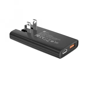 ER POWER Cestovná nabíjačka USB-C + USB-A, 67W, GaN