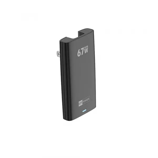 ER POWER Cestovná nabíjačka 2x USB-C, 67W, GaN