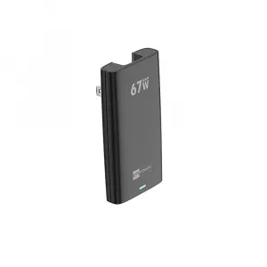 ER POWER Cestovná nabíjačka 2x USB-C, 67W, GaN