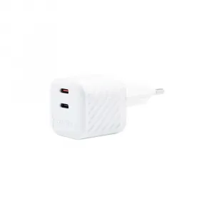 ER POWER Mini nabíjačka 2x USB-C, 65W, GaN