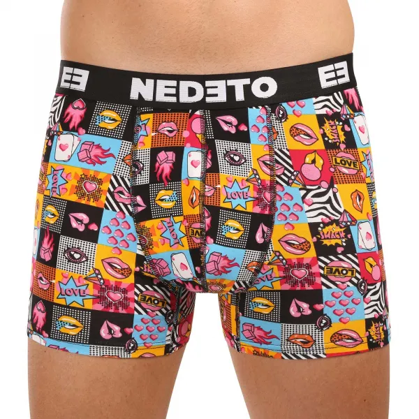 Pánske boxerky Nedeto viacfarebné (1NBVL03) M, trenky