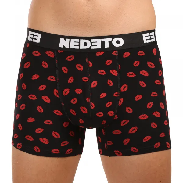 Pánske boxerky Nedeto Kiss viacfarebné (1NBVL01) M, trenky