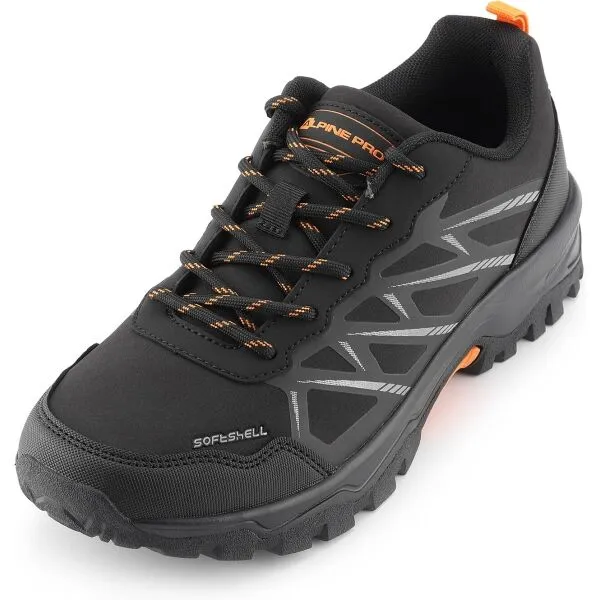 ALPINE PRO VINKEL Pánska nízka outdoorová obuv, čierna, veľkosť