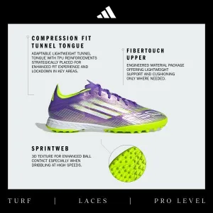 adidas F50 PRO TF Pánske turfy, fialová, veľkosť 42