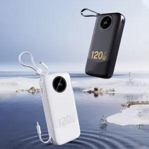 DUDAO K13Pro Powerbanka s káblami 20 000 mAh čierna