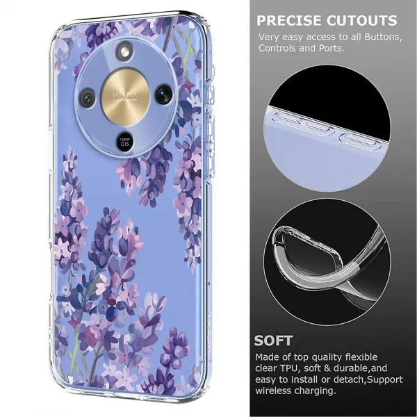 ART TPU Ochranný kryt pre Honor Magic8 Lite WISTERIA
