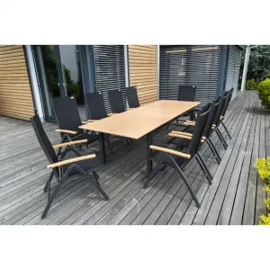 Doppler EXPERT WOOD antracit, polohovacie kreslo