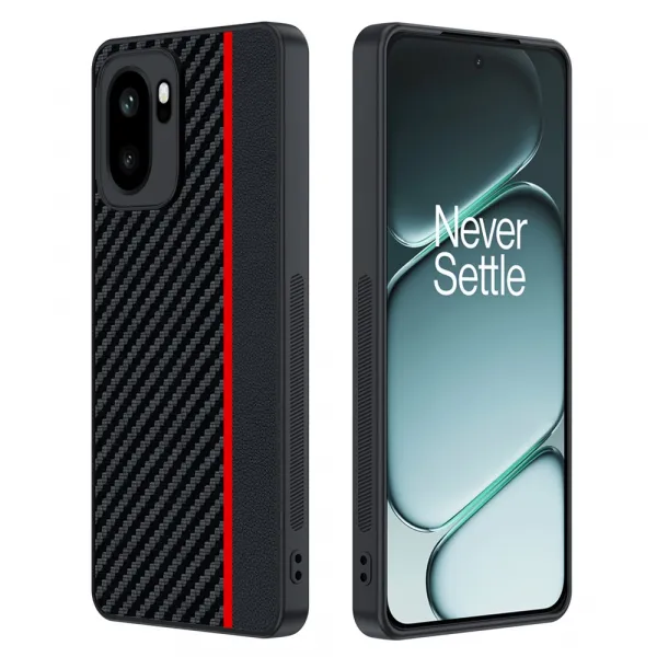 CARBON Ochranný obal pre OnePlus 15R BLACK-RED