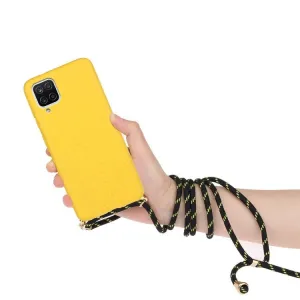 ROPE Kryt so šnúrkou Samsung Galaxy A12 / M12 žltý