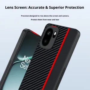 CARBON Ochranný obal pre OnePlus 15R BLACK-RED