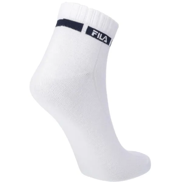 Fila QUARTER PLAIN VISCOSE MADE OF BAMBOO PULP SOCKS Ponožky, biela, veľkosť 43-46