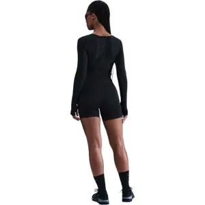 Dámske tréningové tričko s dlhým rukávom NIKE PRO W NP DF LS TOP GG SHINE BLACK ANTHRACITE WHITE