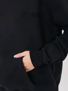 Čierna mikina s kapucňou