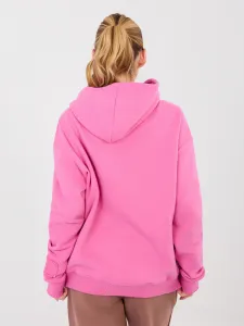 Ružová mikina s kapucňou