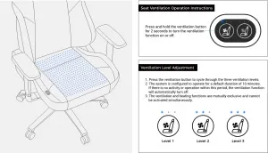 Herná stolička DXRacer MARTIAN XL Triangle s elektrickým ovládaním, masážou a ventiláciou, čierno-červená