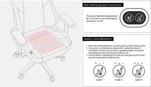 Herná stolička DXRacer MARTIAN XL Triangle s elektrickým ovládaním, masážou a ventiláciou, čierno-červená