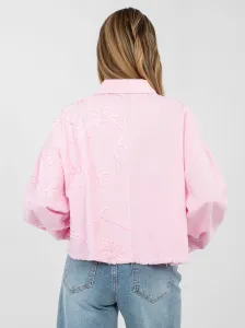 Ružová dámska bunda