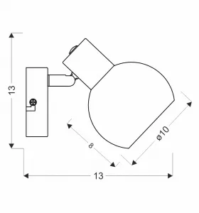 NOVO lampa  kinkiet satyna nikiel 1x40W E14 klosz biały