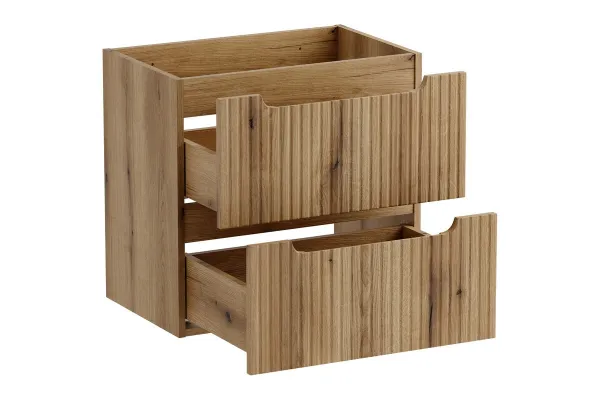 Comad Závesná skrinka pod umývadlo Nova s doskou 50 cm dub coast evoke