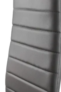 3kraft Sada 4 ks jídelních židlí Wolia ekokůže šedá/černá