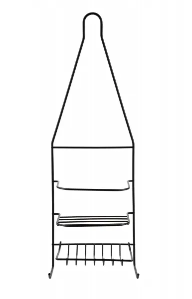 Bathlab Kúpeľňová polička CARL BLACK 15x46 cm čierna