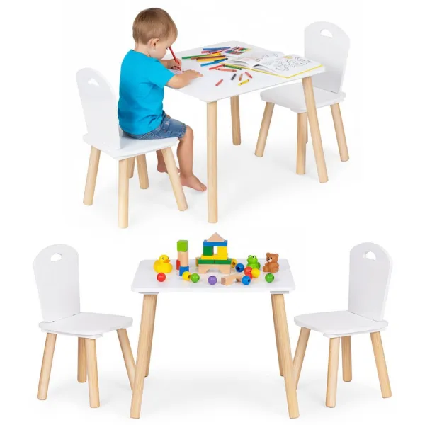 ECOTOYS Sada dětského nábytku Bedry bílá