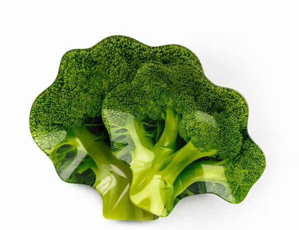 Allesken Sklenená miska Aria Fresh Brokolica 18 cm zelená