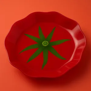 Allesken Sklenená miska Aria Fresh Paradajka 22 cm červená