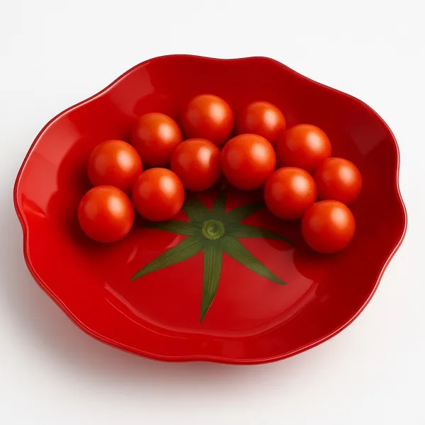 Allesken Sklenená miska Aria Fresh Paradajka 22 cm červená