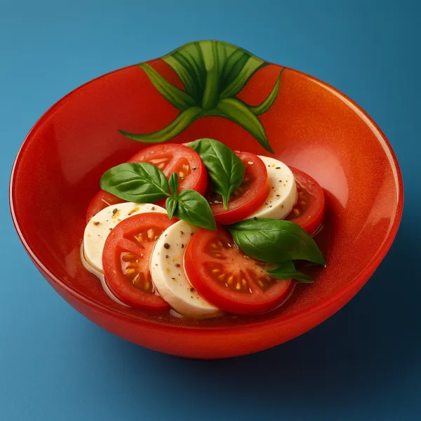 Allesken Sklenená miska Aria Fresh Paradajka 20,5 cm červená
