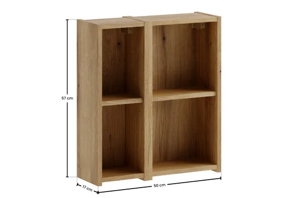 Comad Závesný kúpeľňový regál UNI Noce 50 cm dub coast evoke