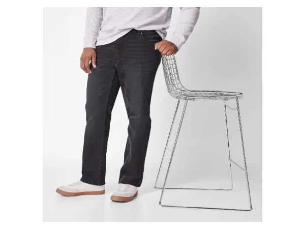 esmara Men Pánske termorifle „Straight Fit" XXL (sivá, 62 (46/32))