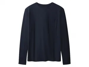 esmara® Dámske pyžamové tričko s dlhým rukávom (navy modrá, XS (32/34))