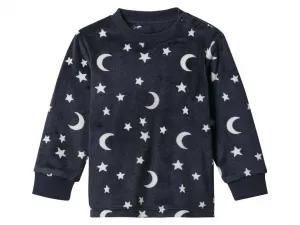 lupilu® Chlapčenské velúrové pyžamo (navy modrá, 62/68)