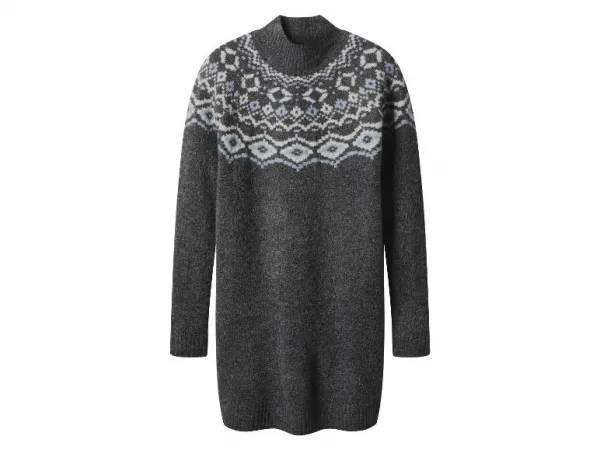 esmara® Dámske úpletové šaty (sivá, XL (48/50))