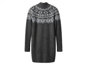 esmara® Dámske úpletové šaty (sivá, XL (48/50))