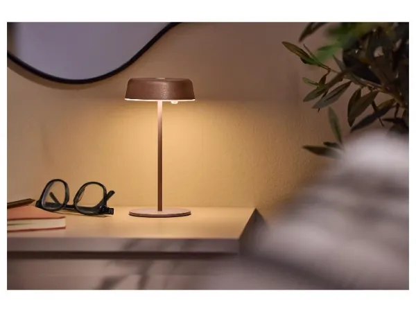 Livarno home Aku LED stolná lampa (červená)
