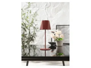 Livarno home Aku LED stolná lampa (červená)