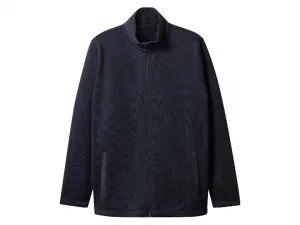 esmara Men Pánska pletená flísová bunda XXL (navy modrá, 3XL (64/66))