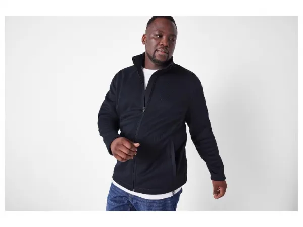 esmara Men Pánska pletená flísová bunda XXL (navy modrá, 3XL (64/66))