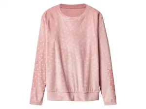 esmara® Dámske pyžamo z velúru Nicki (bledoružová, S (36/38))