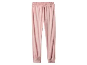 esmara® Dámske pyžamo z velúru Nicki (bledoružová, S (36/38))