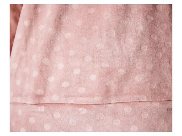 esmara® Dámske pyžamo z velúru Nicki (bledoružová, S (36/38))