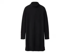 esmara® Dámske pletené šaty (čierna, S (36/38))