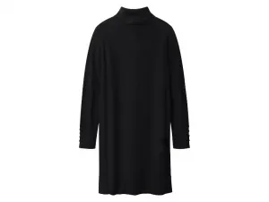 esmara® Dámske pletené šaty (čierna, S (36/38))
